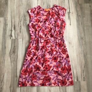 Joe Fresh Pink and Purple Floral Mini Dress